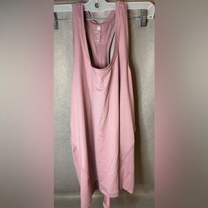 Yogalicious Tank Top Women's Medium Muted Pink Round Neck Athletic Shirt Active